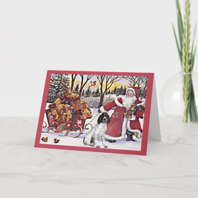 Tarjeta Santa2 para Navidades de punteros de Short (Anverso)