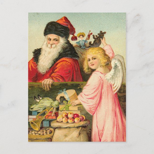 Tarjeta Santa Alemana Vintage (Anverso)