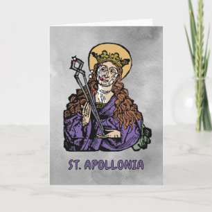 Tarjeta Santa Apolonia con diente extraído (Nuremberg)