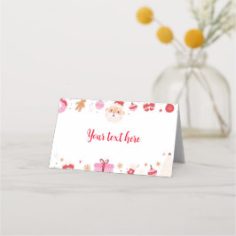Tarjeta Santa Birthday Place para navidades