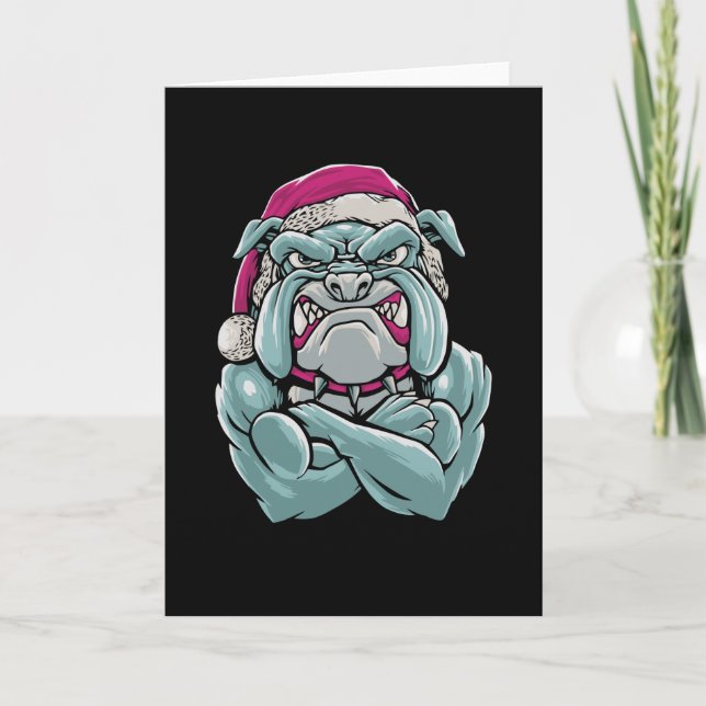 Tarjeta Santa Bulldog (Anverso)