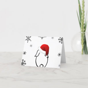 Tarjeta Santa Bunny Blank