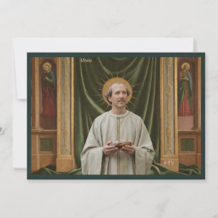 Tarjeta Santa Católica de Arte   San Ursus de Aost