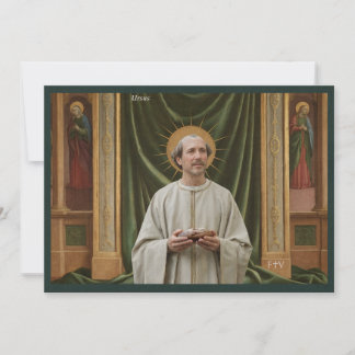 Tarjeta Santa Católica de Arte | San Ursus de Aost