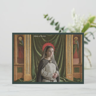 Tarjeta Santa Católica | Santa Alena de Bruselas