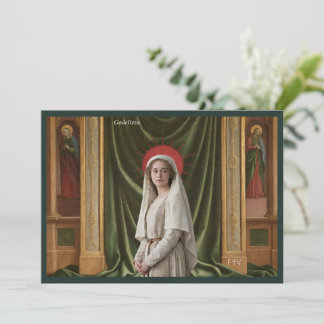 Tarjeta Santa Católica | Santa Godelieve de Gistel