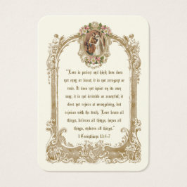 Tarjeta santa católica tradicional de boda