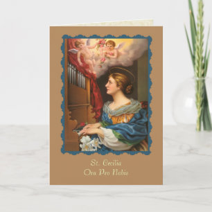 Tarjeta Santa Cecilia Patrona de los Músicos