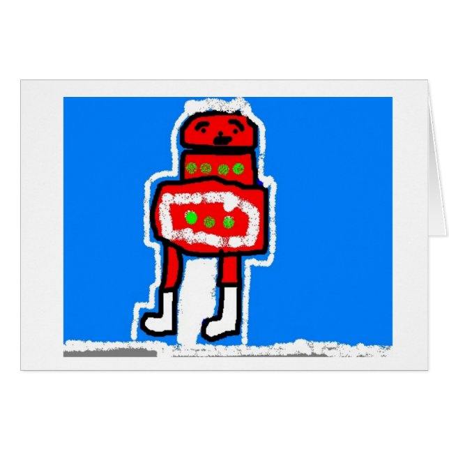 Tarjeta Santa Claus (Anverso (Horizontal))