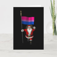 Santa Claus apoya la bisexuales en la bandera