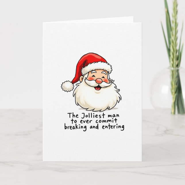 Tarjeta Santa Claus Card Breaking and Entering (Anverso)