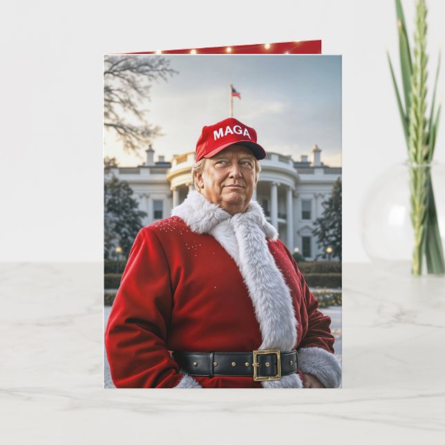 Tarjeta Santa Claus Trump (Anverso)