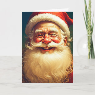 Tarjeta Santa Claus Victoriano Antiguo