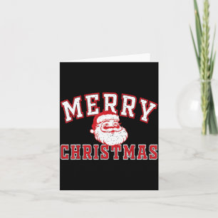 Tarjeta Santa Claus Vintage Feliz Navidad Cara Viejo Para