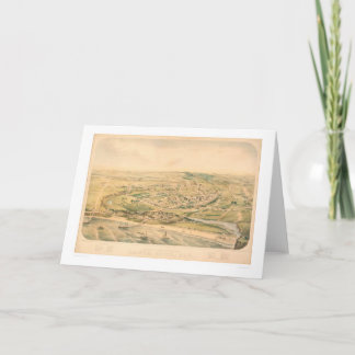 Tarjeta Santa Cruz, mapa panorámico del CA (1586A) -