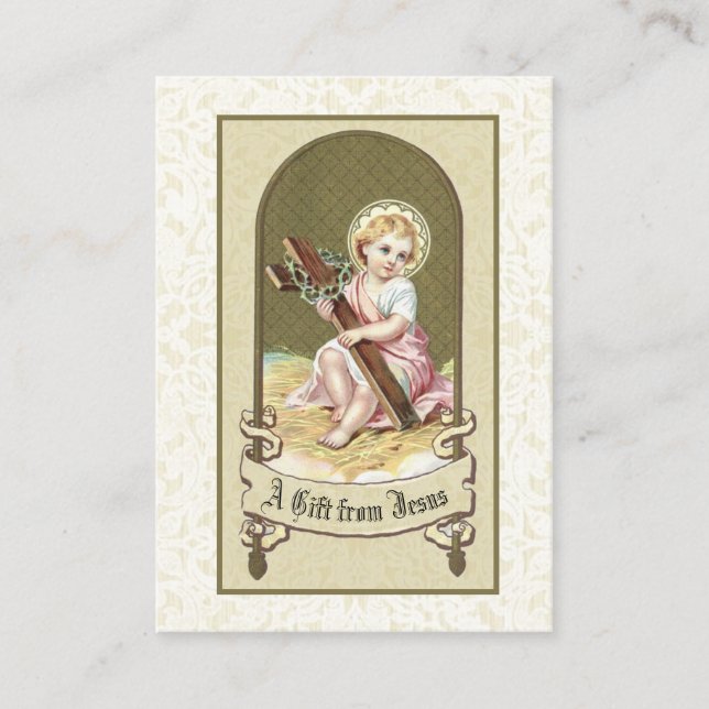 Tarjeta santa cruzada infantil de Jesús del (Anverso)