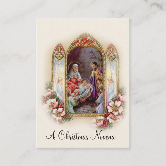 Tarjeta santa de Jesús Maria de la novena de la (Anverso)