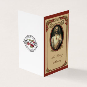 Tarjeta Santa de la Oración de la Simpatía Funeral