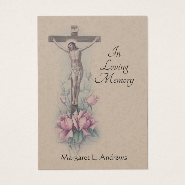 Tarjeta Santa de la Oración de la Simpatía Funeral (Frente)