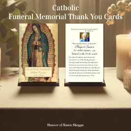 Tarjeta Santa de la Oración Funeral de la Virgen G