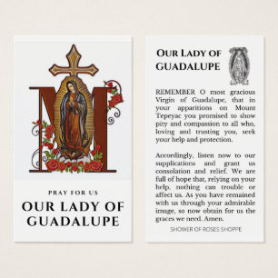 Tarjeta Santa de la Oración Religiosa Católica de