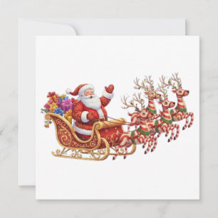 TARJETA SANTA DE NAVIDAD
