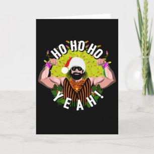 Tarjeta Santa de Navidad Lucha Libre de la Cría de Elite V