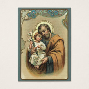 Tarjeta santa de San José Memorare