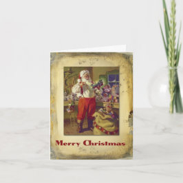 Tarjeta Santa de Vintage