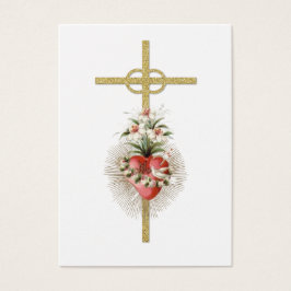 Tarjeta Santa del Aniversario del Boda Católico
