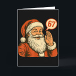 Tarjeta Santa Dice 6 7 Seis Siete Gen Z Alpha Meme Slang C<br><div class="desc">Santa Dice 6 7 Seis Siete Gen Z Alpha Meme Slang Navidad</div>