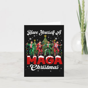 Tarjeta Santa Divertido Trump Que Tengas Una Feliz M.a.g.a
