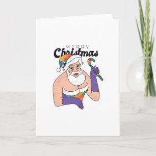 Tarjeta Santa drag queen