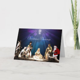Tarjeta Santa en el Nacimiento