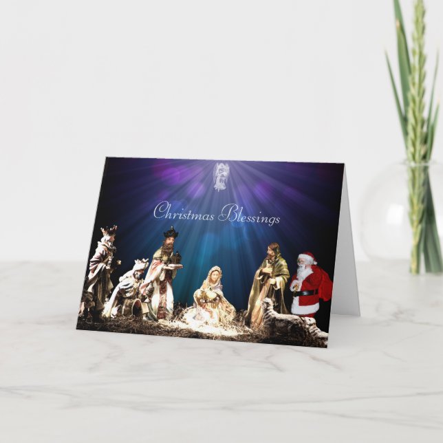 Tarjeta Santa en el Nacimiento (Anverso)