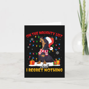 Tarjeta Santa En La Lista De Traviesos Regalo De Navidad D