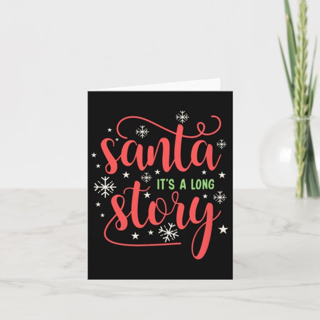 Tarjeta Santa es una camiseta de Navidades de larga histor (Anverso)