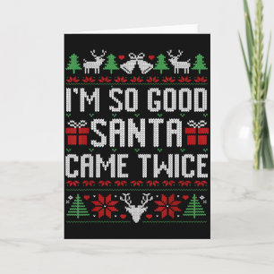 Tarjeta Santa Estoy Tan Bien Santa Vino Dos Veces Pareja A