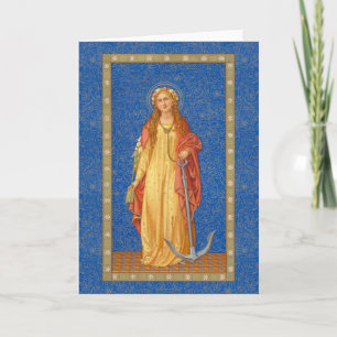 Tarjeta Santa Filomena con Ancla (SNV 051)