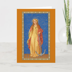 Tarjeta Santa Filomena con ancla (SNV 051)