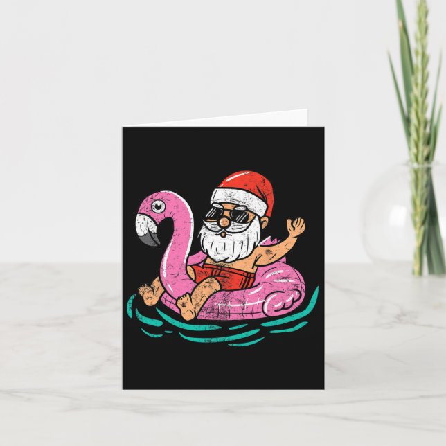 Tarjeta Santa Flamingo Flamatie Divertidas Noches En Julio (Anverso)