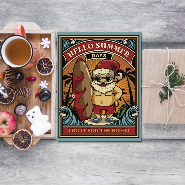 Tarjeta Santa Hello Summer Days Lo hago por Ho (Subido por el creador)