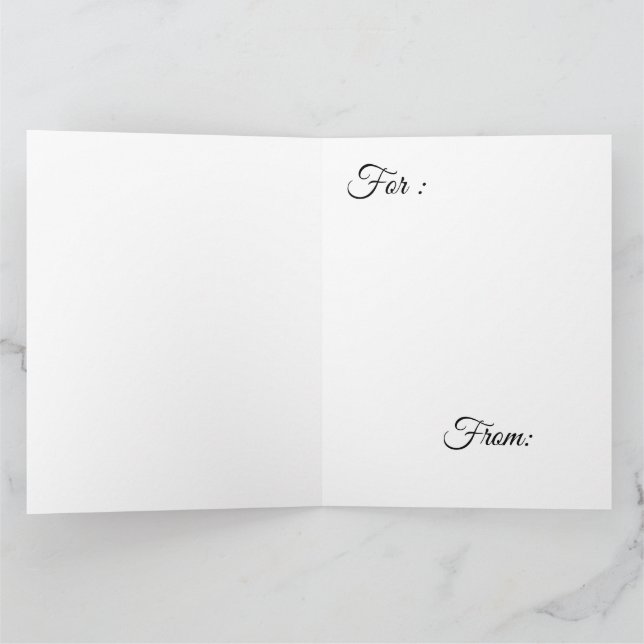 Tarjeta Santa hipster  (Interior)