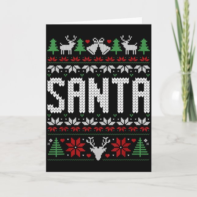 Tarjeta Santa I'm So Good Santa Came Twice Matching Couple (Anverso)