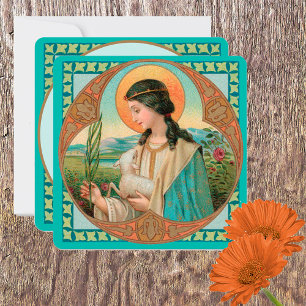 Tarjeta Santa Inés de Roma (BK 006)