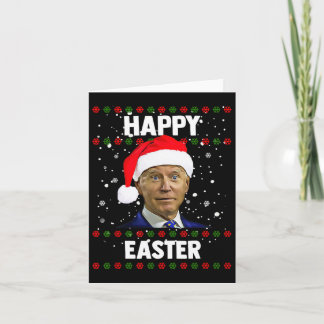 Tarjeta Santa Joe Biden Feliz Pascua Navidades feos sudan