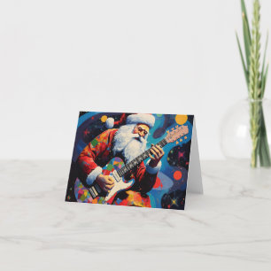 Tarjeta Santa Jugando La Guitarra