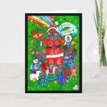 Tarjeta Santa Kwanzaa