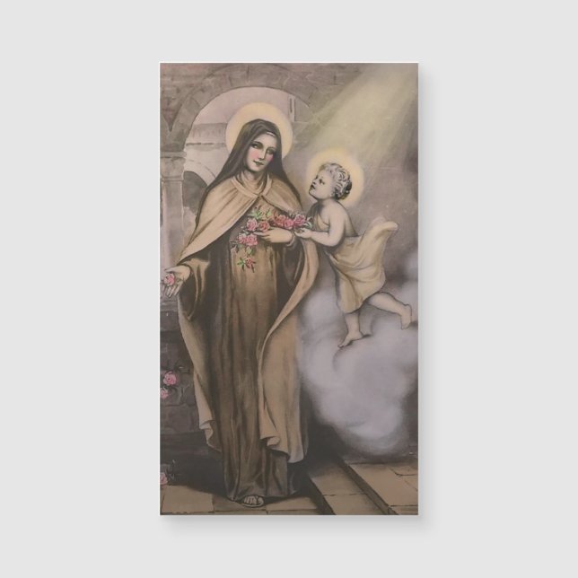 Tarjeta santa magnética del St. Teresa (paquete de (Anverso)