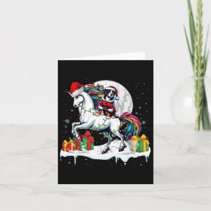 Tarjeta Santa Mayor Unicornio de Montaña Suiza Cabalgando